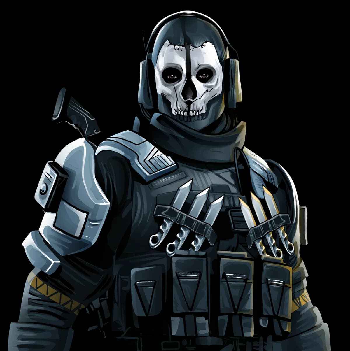 شخصية Ghost من الهوية البصرية للمشروع